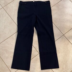 LOFT Navy Wide-Leg Dress Pants